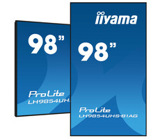 iiyama iiyama LH9854UHS-B1AG beeldkrant Digitale signage flatscreen 2,48 m (97.5") LCD Wifi 500 cd/m² 4K Ultra HD Zwart Type processor Android 11 24/7