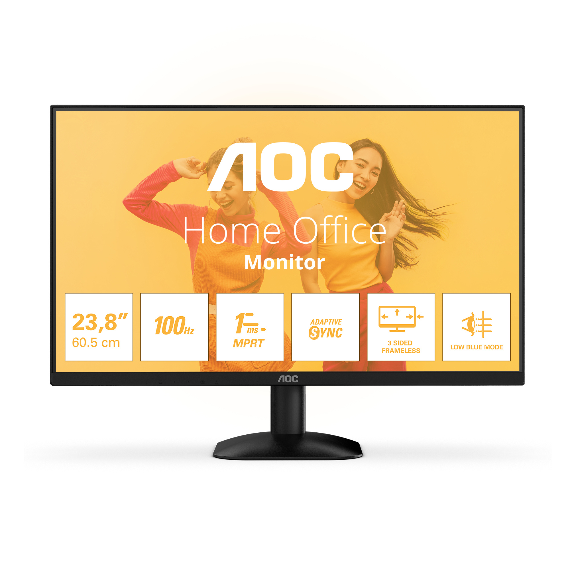AOC AOC B3 24B35HM2 computer monitor 60,5 cm (23.8") 1920 x 1080 Pixels Full HD LED Zwart
