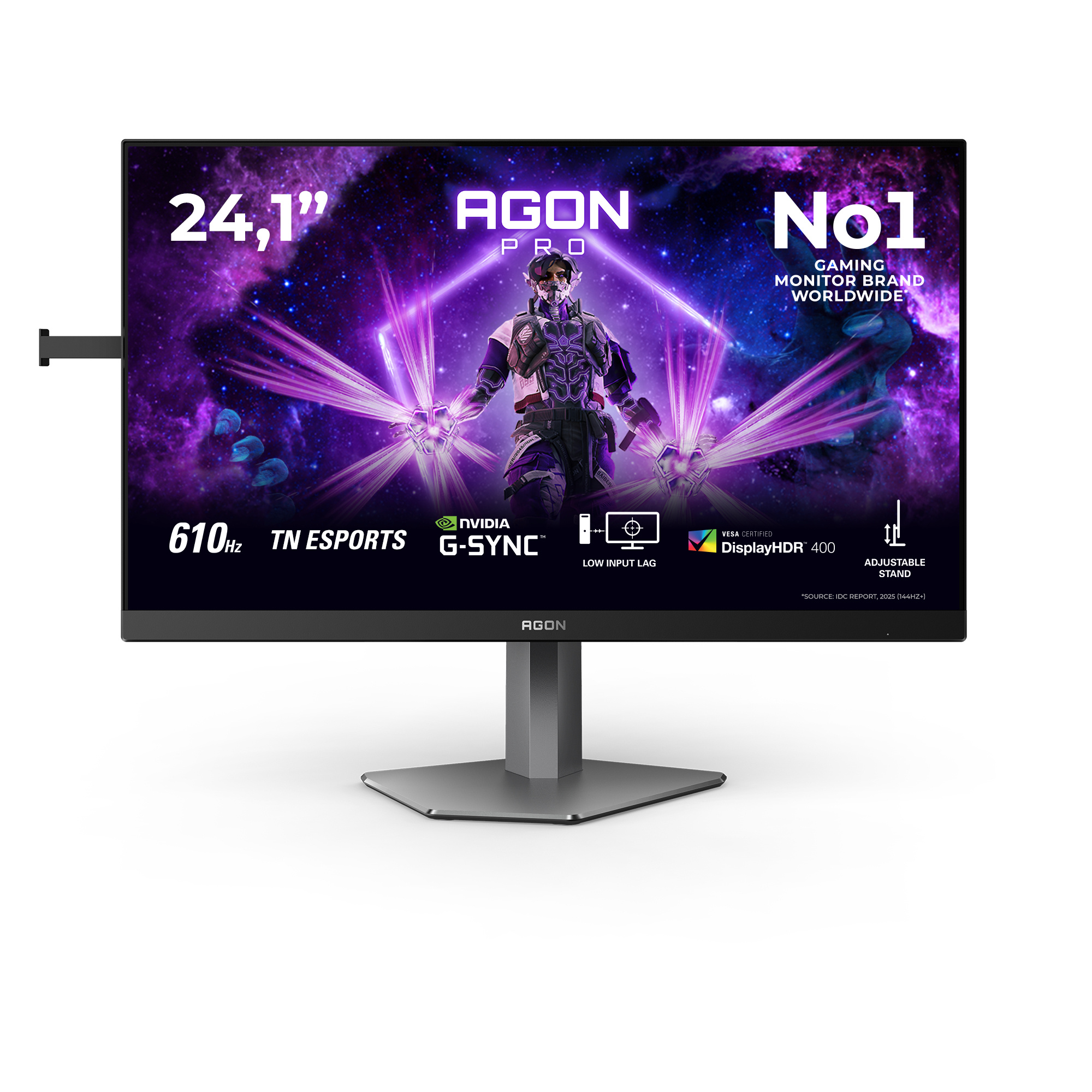 AOC AOC G2 AG246FK6 computer monitor 61,2 cm (24.1") 1920 x 1080 Pixels Full HD LED Zwart, Grijs