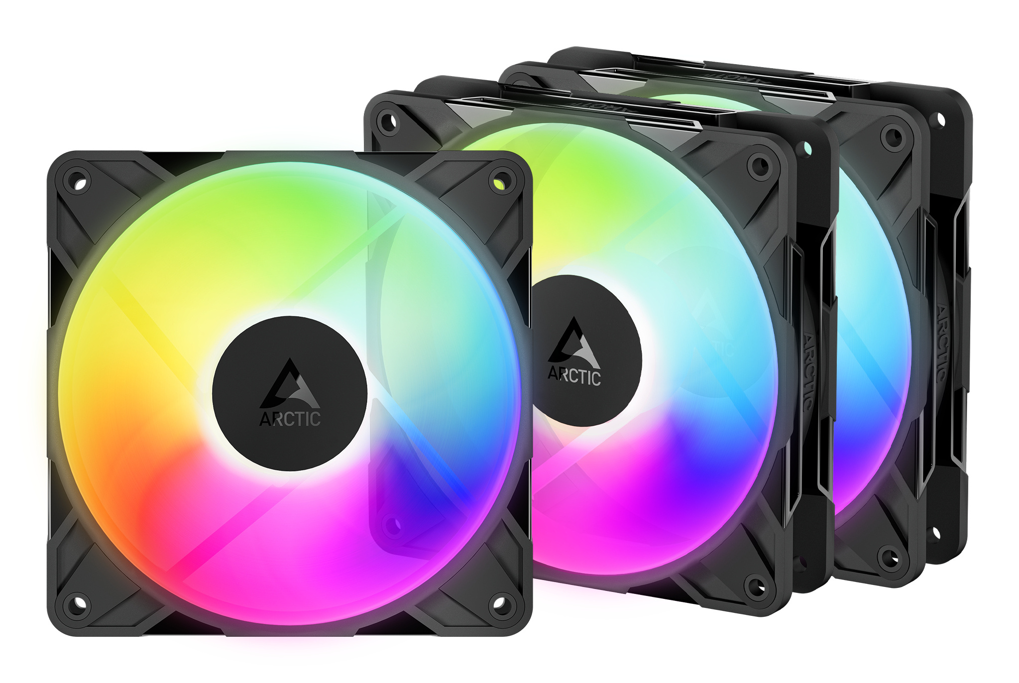 Arctic ARCTIC Freezer P12 Pro Reverse A-RGB - 3 Pack Computer behuizing Ventilator 12 cm Zwart 3 stuk(s)