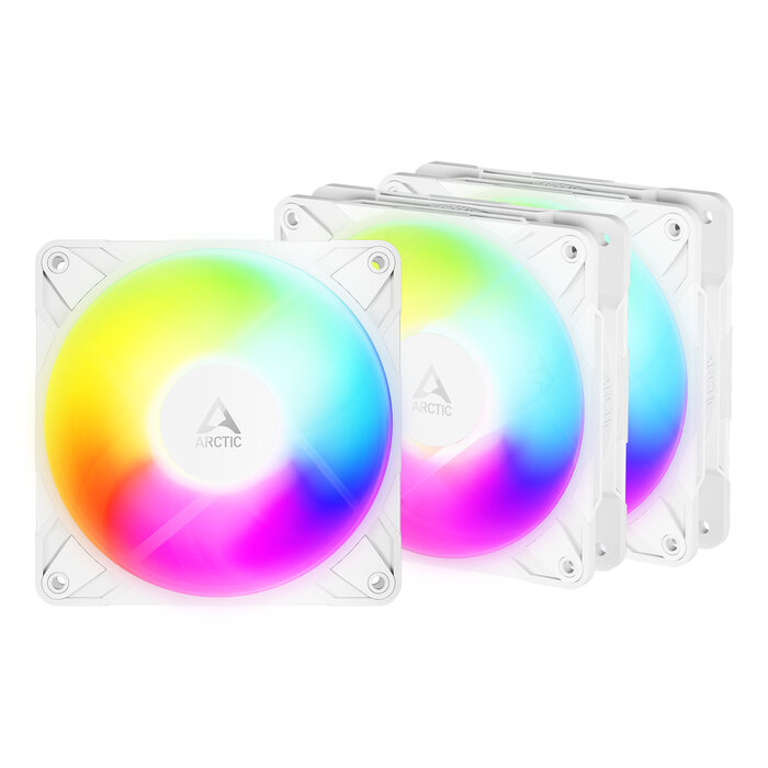 Arctic ARCTIC Freezer P12 Pro Reverse A-RGB (White) - 3 Pack Computer behuizing Ventilator 12 cm Wit 3 stuk(s)
