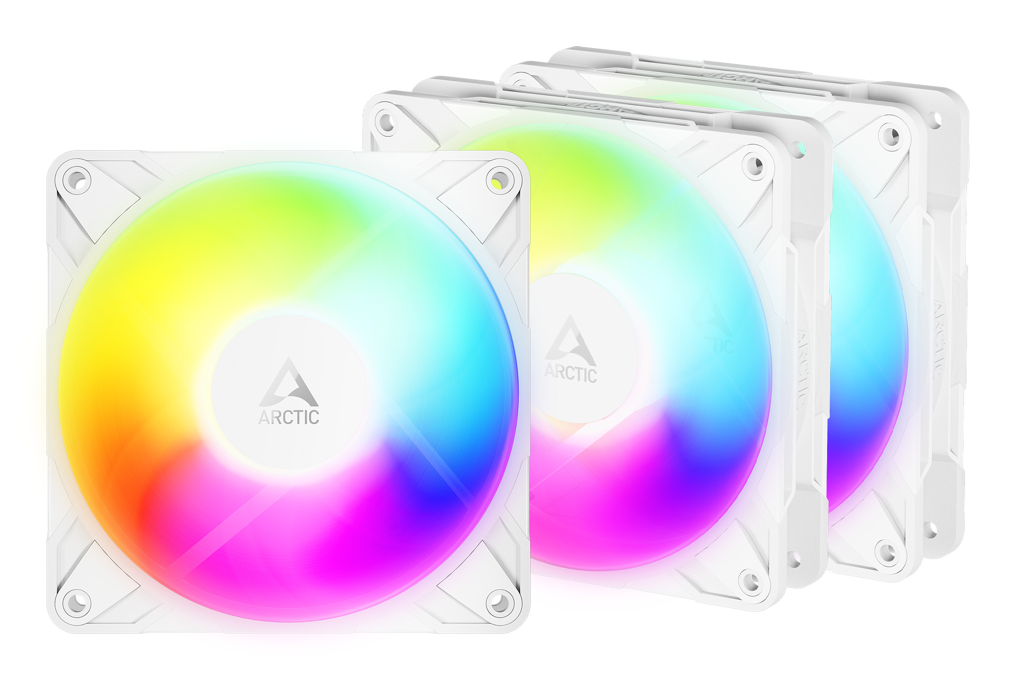Arctic ARCTIC Freezer P12 Pro Reverse A-RGB (White) - 3 Pack Computer behuizing Ventilator 12 cm Wit 3 stuk(s)