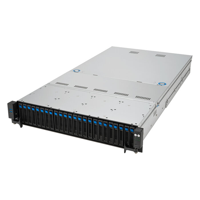 Asus ASUS RS521A-E12-RS24U Socket SP5 Rack (2U) Zwart, Zilver