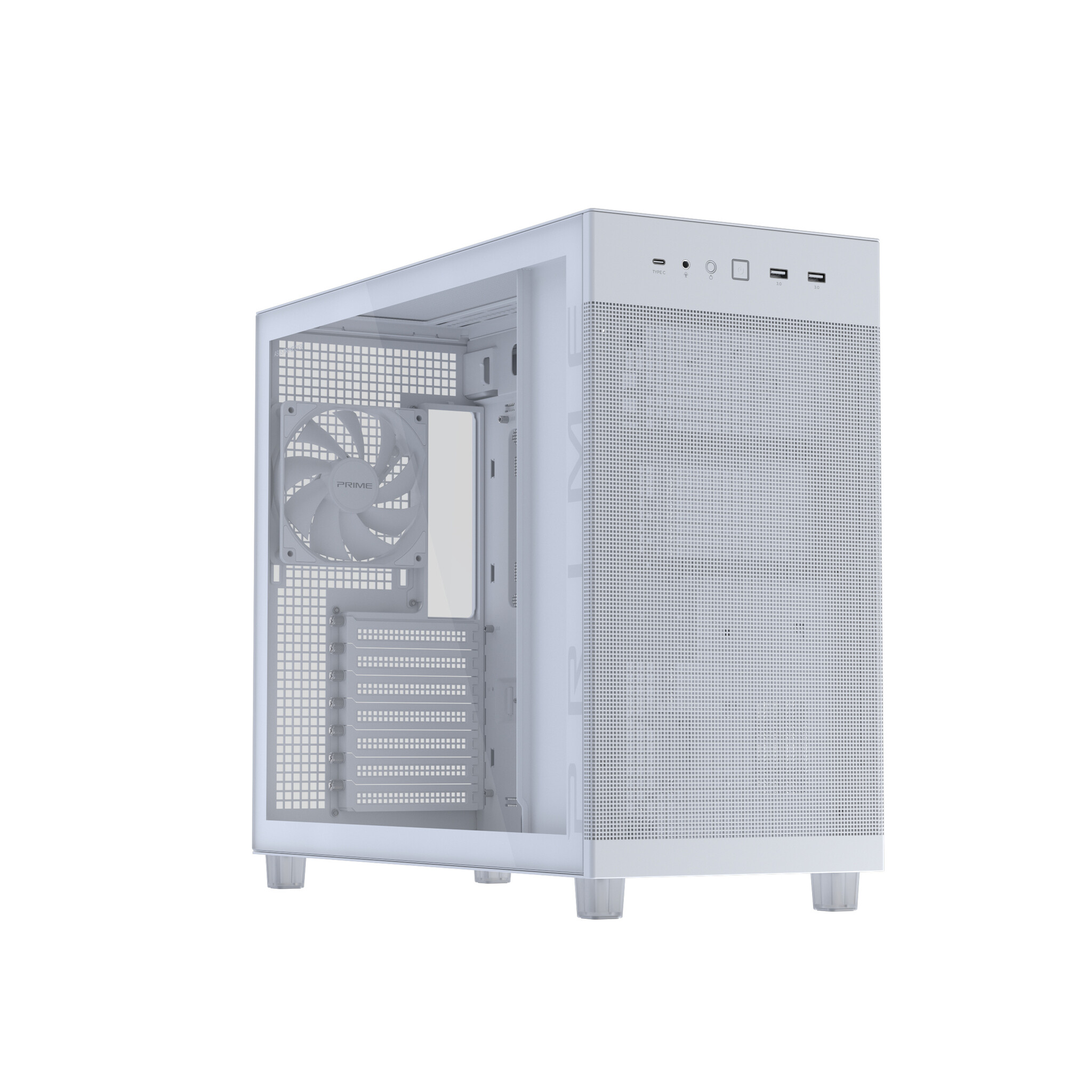 Asus ASUS PRIME AP303 TG White Midi Tower Wit