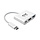 Tripp Lite U444-06N-HU-C laptop dock & poortreplicator USB 3.2 Gen 1 (3.1 Gen 1) Type-C Wit