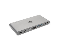 Eaton Tripp Lite U442-DOCK4-INT laptop dock & poortreplicator Bedraad USB 3.2 Gen 2 (3.1 Gen 2) Type-C Grijs