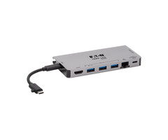 Eaton Tripp Lite U442-DOCK5D-GY laptop dock & poortreplicator Bedraad USB 3.2 Gen 1 (3.1 Gen 1) Type-C Grijs