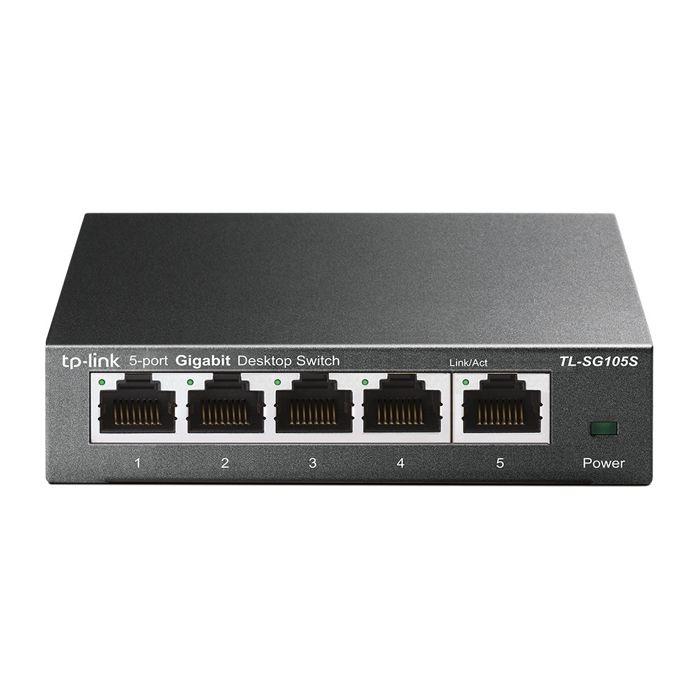 TP-Link TP-Link TL-SG105S Unmanaged Gigabit Ethernet (10/100/1000) Zwart
