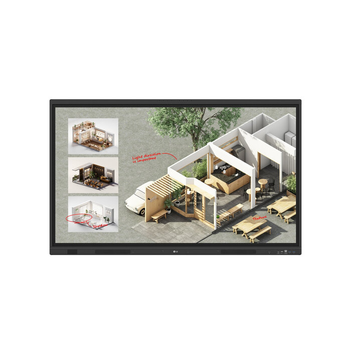 LG LG CreateBoard Standard interactief whiteboard 139,7 cm (55") 3840 x 2160 Pixels Touchscreen Zwart