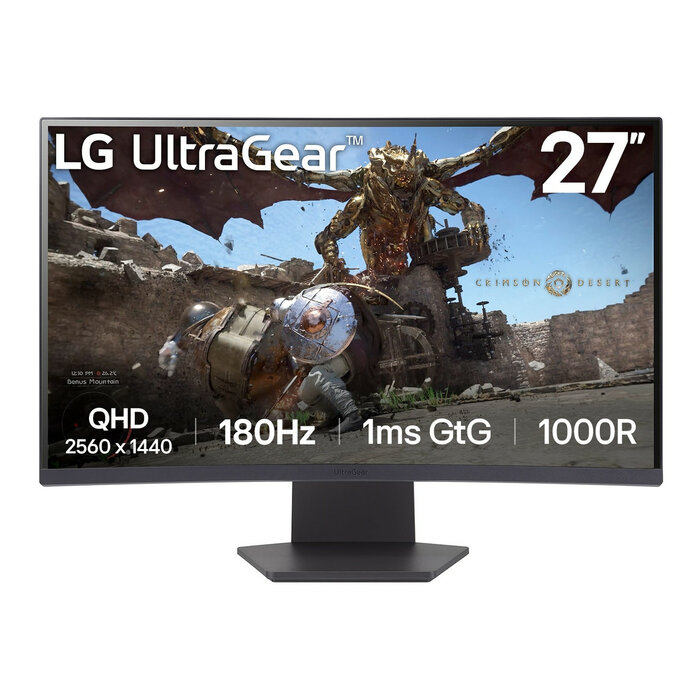 LG LG 27GS60QC-B computer monitor 68,6 cm (27") 2560 x 1440 Pixels Full HD LCD Zwart