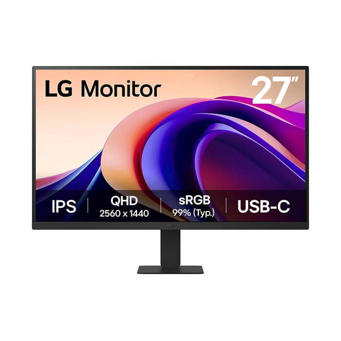 LG LG 27'' QHD Monitor computer monitor 68,6 cm (27") 2560 x 1440 Pixels Quad HD Zwart