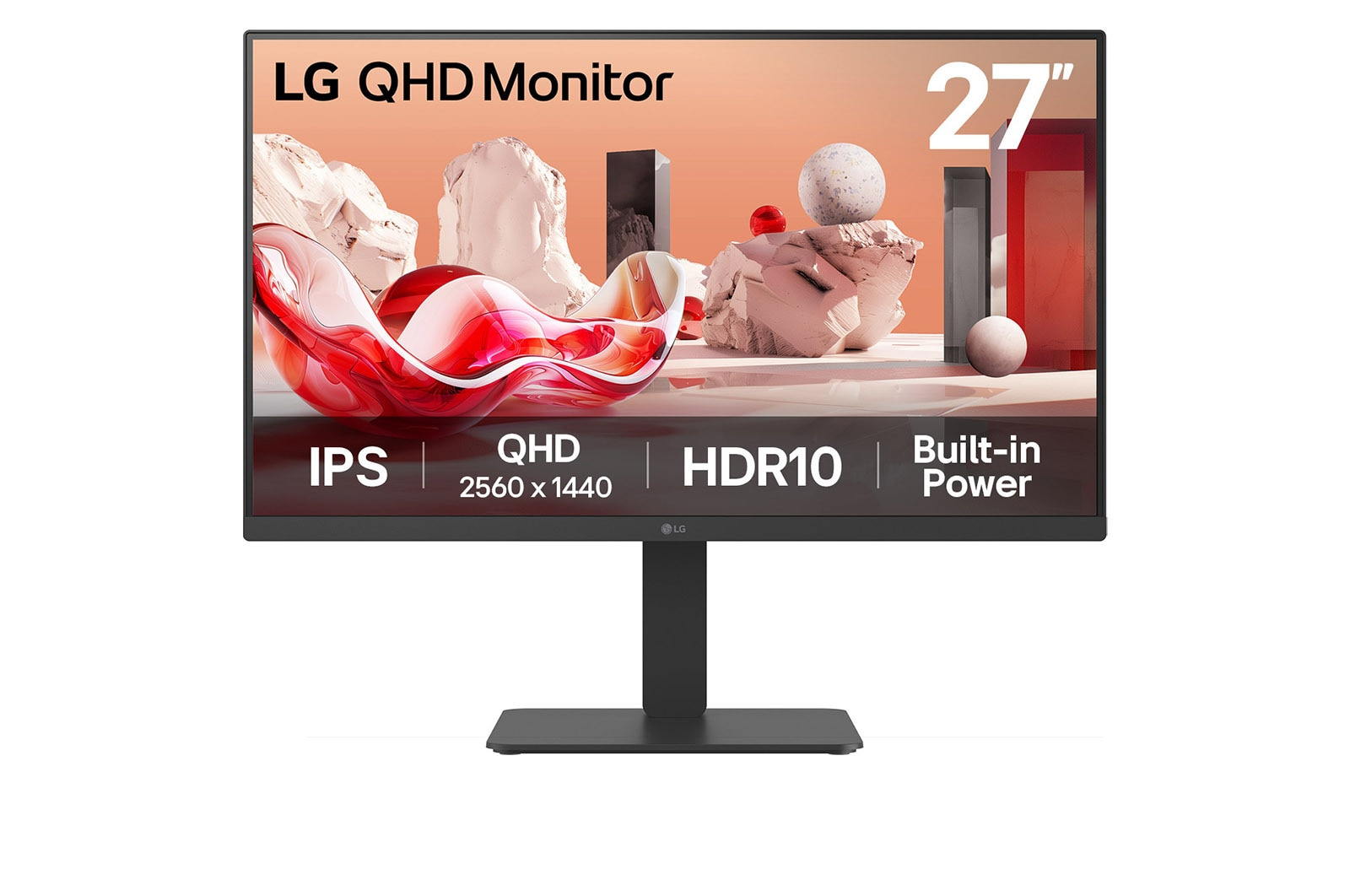 LG LG 27BA54QB-B computer monitor 68,6 cm (27") 2560 x 1440 Pixels Quad HD LCD Zwart