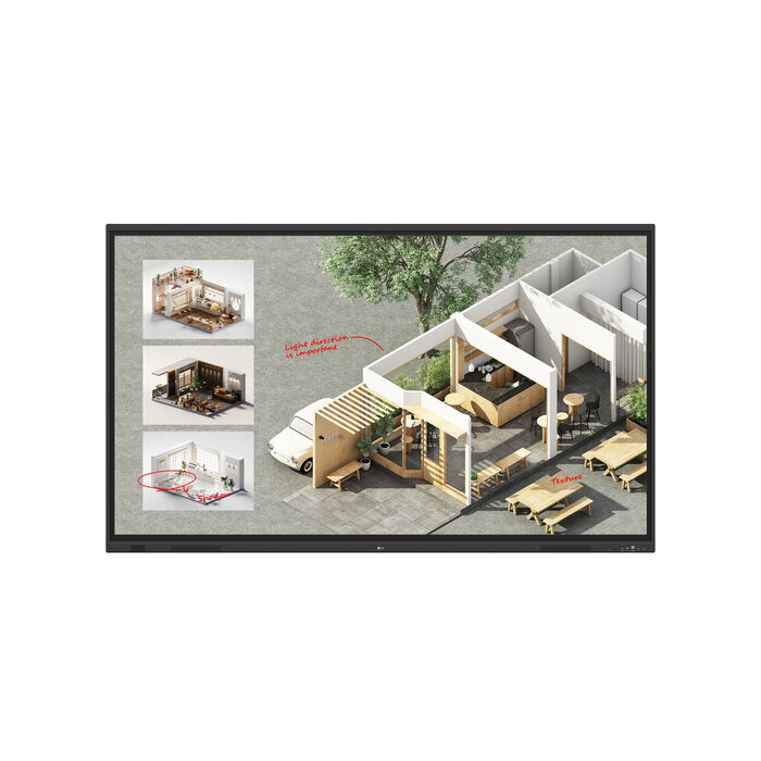 LG LG CreateBoard Standard interactief whiteboard 2,18 m (86") 3840 x 2160 Pixels Touchscreen Zwart