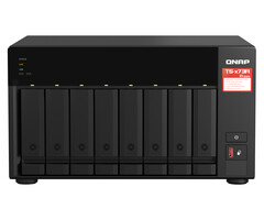 QNAP QNAP TS-873A NAS Tower Ryzen Embedded V1500B 8 GB DDR4 0 TB QuTS hero Zwart