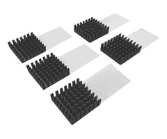 QNAP QNAP HS-M2SSD-07 koelsysteem voor computers M.2 NVMe SSD Koelplaat/radiatoren Zwart 5 stuk(s)