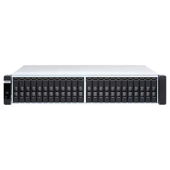 QNAP QNAP ES2486dc NAS Rack (2U) Intel® Xeon® D D-2142IT 128 GB DDR4 0 TB QNAP Enterprise System Zwart