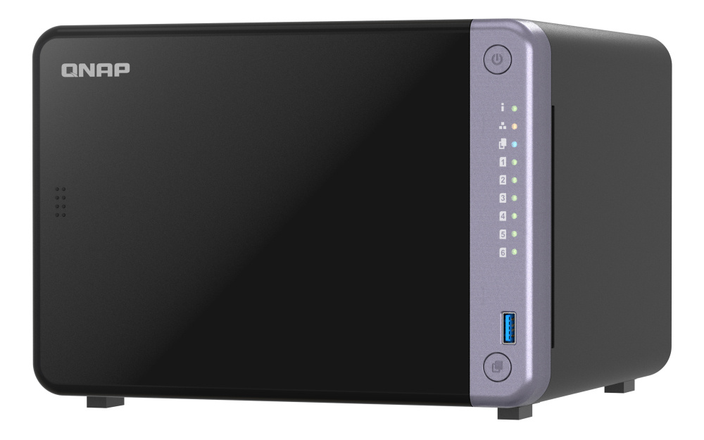 QNAP QNAP TS-632X NAS Tower Alpine Alpine AL-524 4 GB DDR4 QNAP QTS Zwart