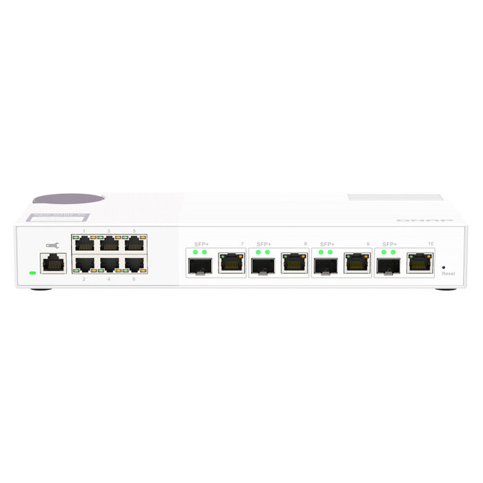QNAP QNAP QSW-M2106-4C netwerk-switch Managed L2 2.5G Ethernet (100/1000/2500) Wit