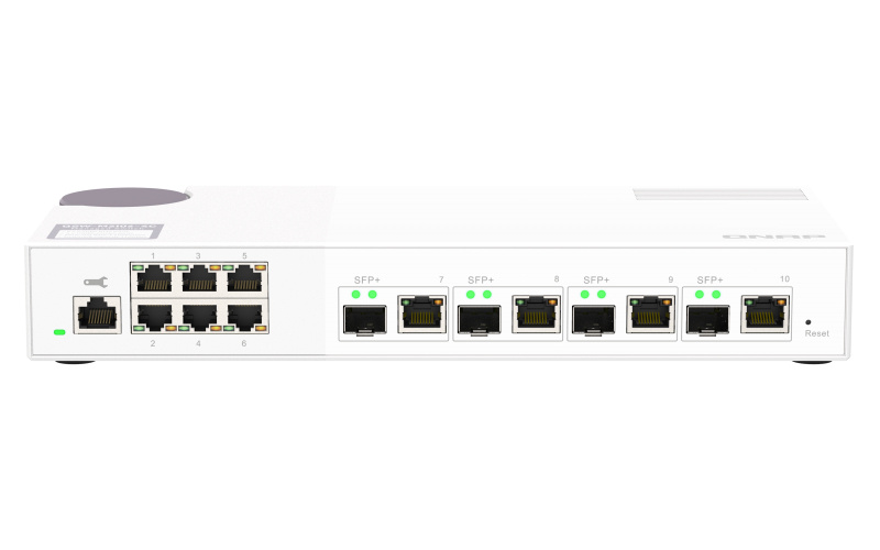 QNAP QNAP QSW-M2106-4C netwerk-switch Managed L2 2.5G Ethernet (100/1000/2500) Wit