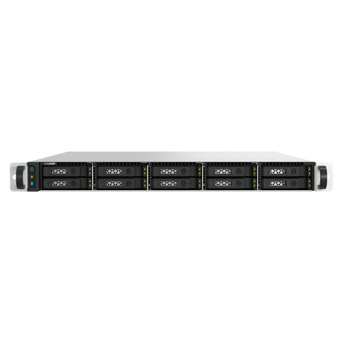 QNAP QNAP TS-h1077AFU-R7-32G NAS Rack (1U) AMD Ryzen™ 7 32 GB DDR5 0 TB QNAP QTS Zwart, Grijs