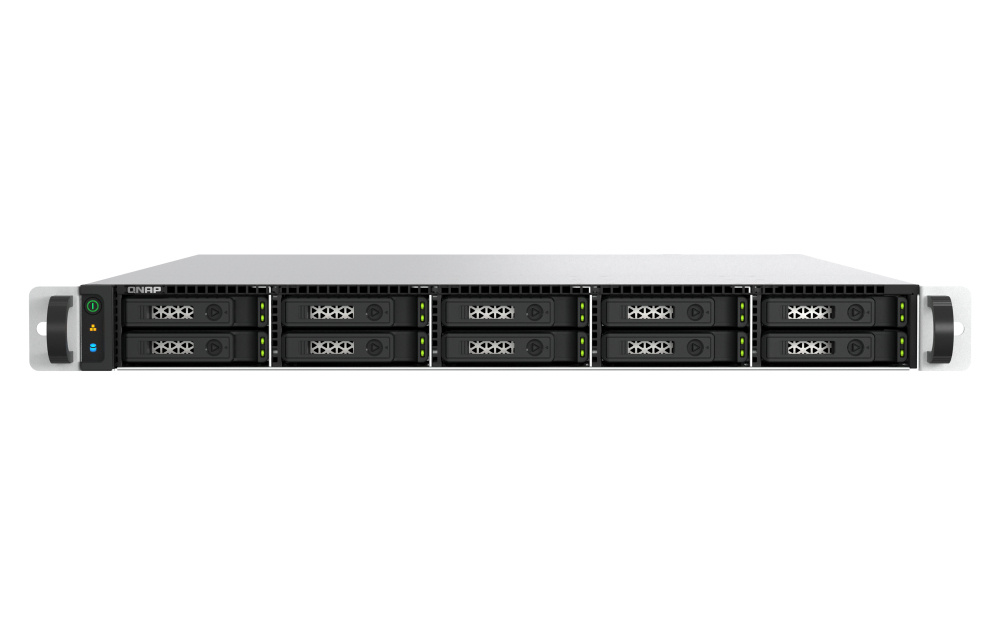 QNAP QNAP TS-h1077AFU-R7-32G NAS Rack (1U) AMD Ryzen™ 7 32 GB DDR5 0 TB QNAP QTS Zwart, Grijs