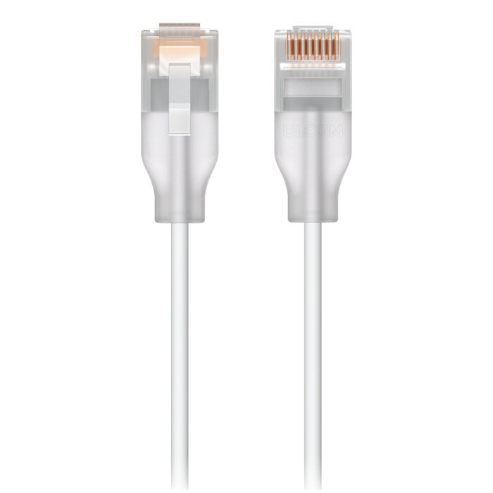 Ubiquiti Ubiquiti UACC-Cable-Patch-EL-15M-W netwerkkabel Doorschijnend, Wit Cat6