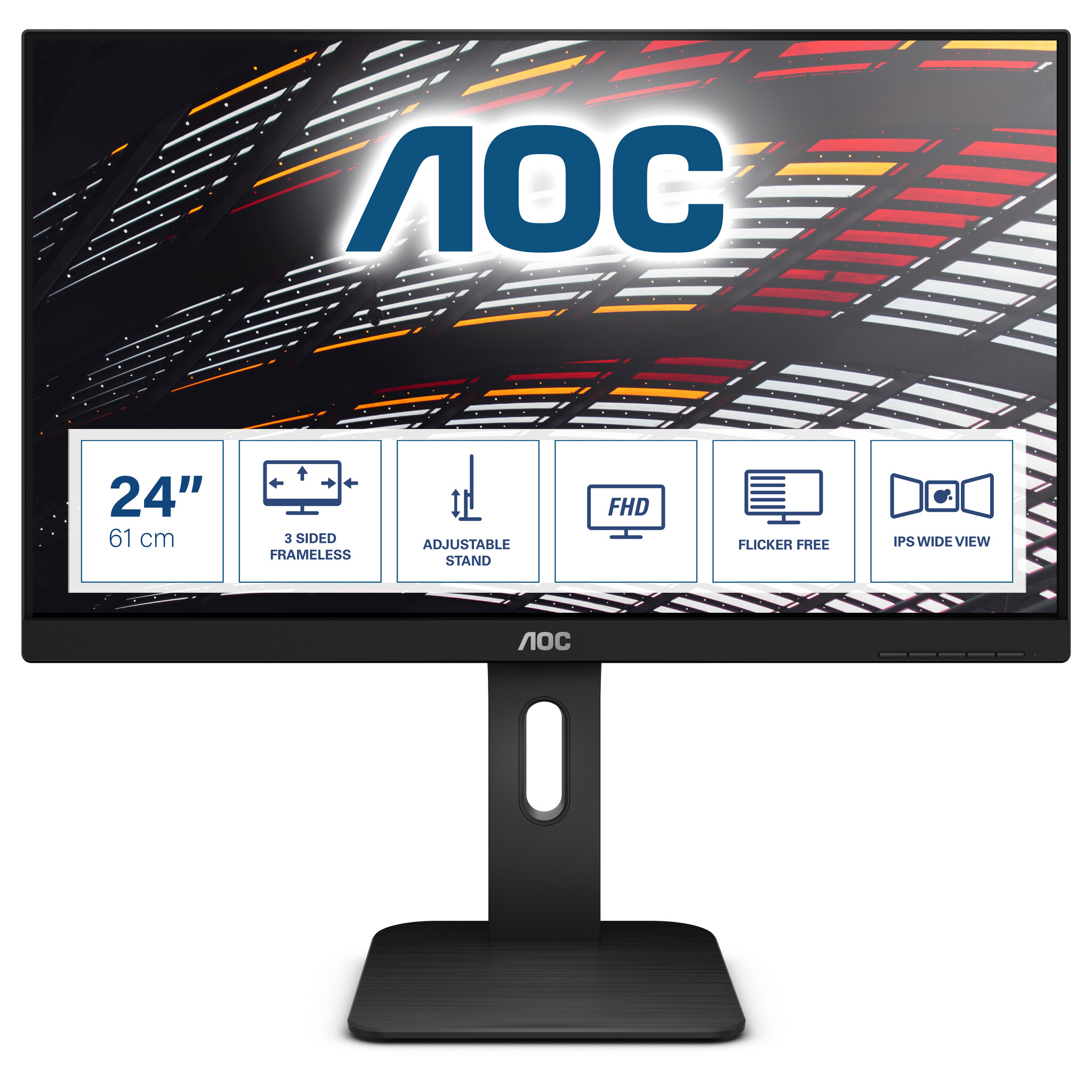 AOC AOC P1 X24P1 computer monitor 61 cm (24") 1920 x 1200 Pixels WUXGA LED Zwart