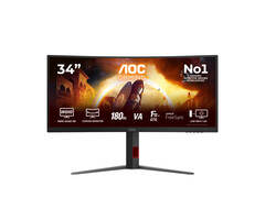 AOC AOC G4 CU34G4AD computer monitor 86,4 cm (34") 3440 x 1440 Pixels Zwart, Rood
