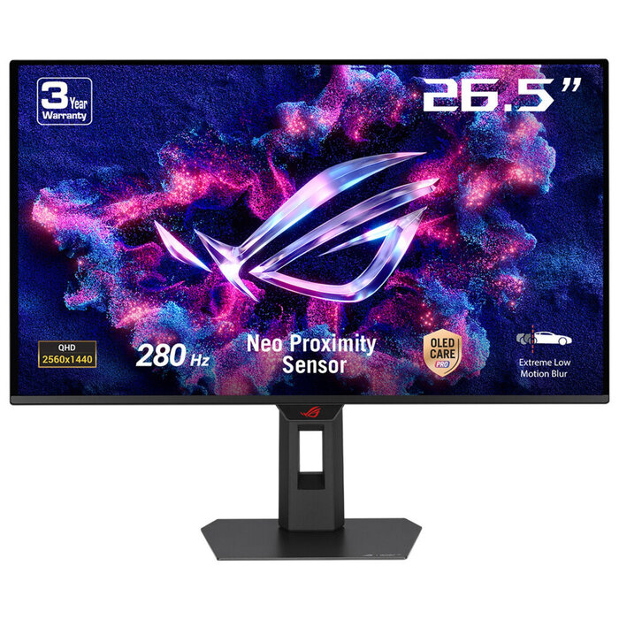 Asus ASUS ROG Strix OLED XG27ACDMS computer monitor 67,3 cm (26.5") 2560 x 1440 Pixels Quad HD QD-OLED Zwart
