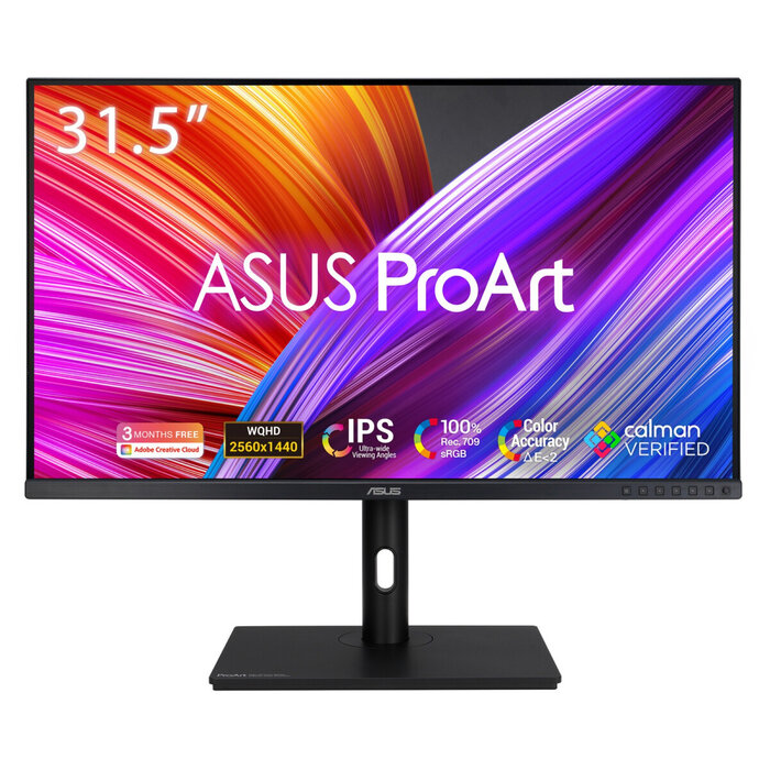 Asus ASUS ProArt PA328QV computer monitor 80 cm (31.5") 2560 x 1440 Pixels Quad HD LED Zwart