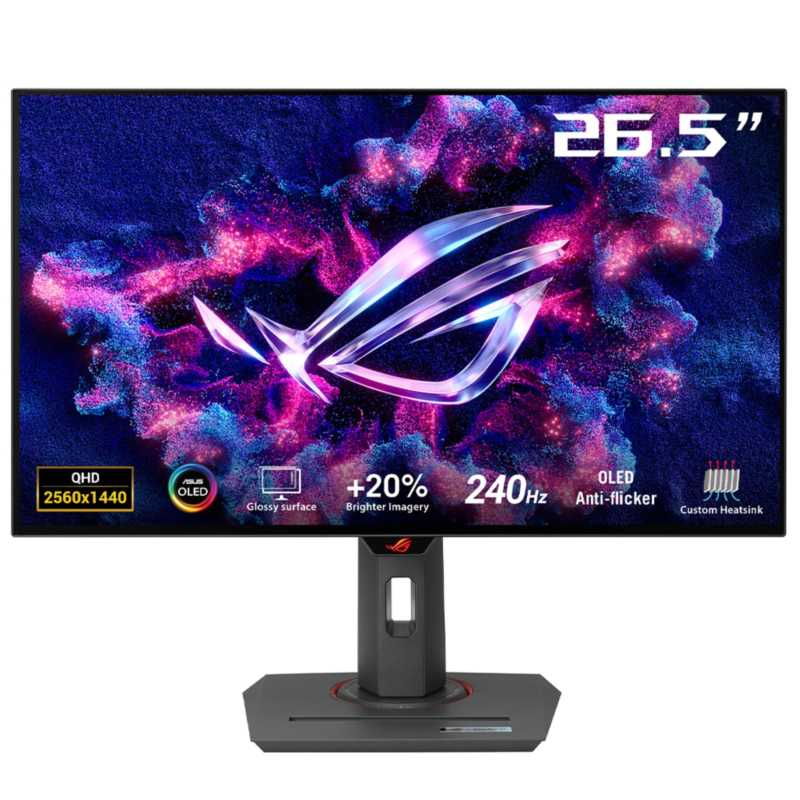 Asus ASUS ROG Strix OLED XG27AQDMG computer monitor 67,3 cm (26.5") 2560 x 1440 Pixels Quad HD Zwart