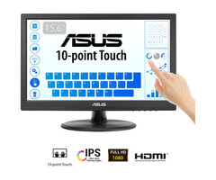 Asus ASUS Touch VT169HE computer monitor 39,6 cm (15.6") 1920 x 1080 Pixels Full HD LED Touchscreen Tafelblad Zwart