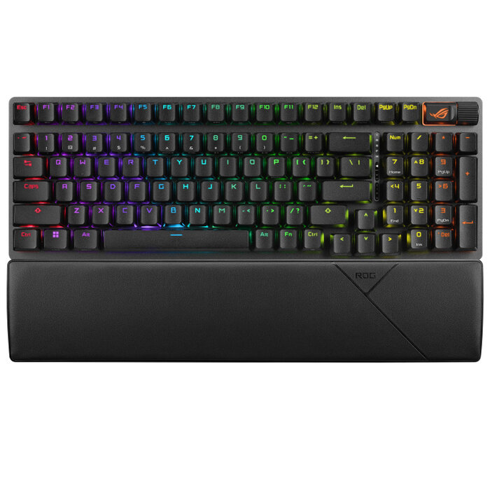 Asus ASUS ROG Strix Scope II 96 Wireless toetsenbord Gamen USB + RF Wireless + Bluetooth AZERTY Frans Zwart