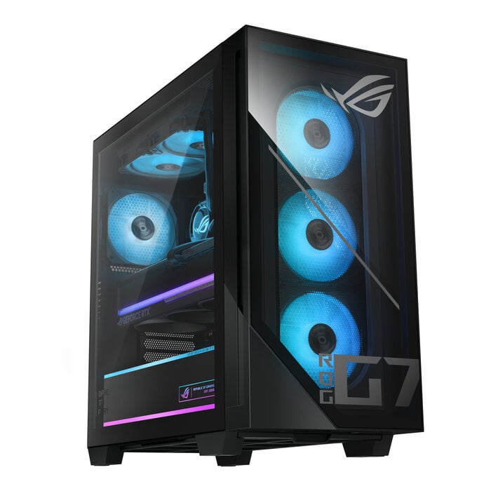 Asus ASUS ROG G700 G700TF-7265KF270W Intel Core Ultra 7 265KF 64 GB DDR5-SDRAM 2 TB SSD NVIDIA GeForce RTX 5080 Windows 11 Home Tower PC Zwart