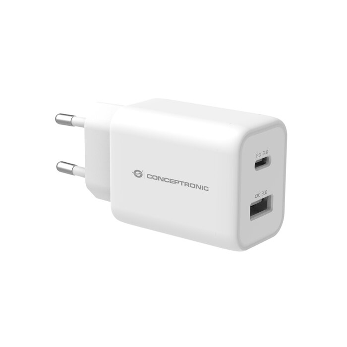 Conceptronic Conceptronic ALTHEA11W oplader voor mobiele apparatuur Universeel Wit AC Snel opladen Binnen