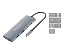 Conceptronic Conceptronic DONN06G Bedraad USB 3.2 Gen 1 (3.1 Gen 1) Type-C Grijs