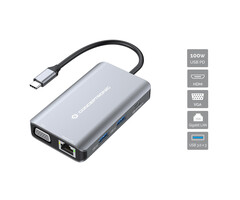 Conceptronic Conceptronic DONN21G laptop dock & poortreplicator Bedraad USB 3.2 Gen 1 (3.1 Gen 1) Type-C Grijs