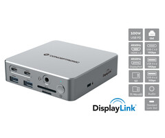 Conceptronic Conceptronic DONN25G laptop dock & poortreplicator Bedraad USB 3.2 Gen 2 (3.1 Gen 2) Type-C Zilver