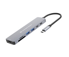 Conceptronic Conceptronic DONN28G laptop dock & poortreplicator Bedraad USB 3.2 Gen 1 (3.1 Gen 1) Type-C Grijs