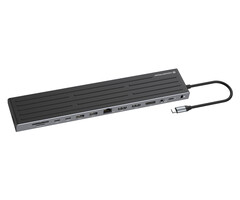 Conceptronic Conceptronic DONN32B laptop dock & poortreplicator Bedraad USB 3.2 Gen 1 (3.1 Gen 1) Type-C Grijs, Zilver