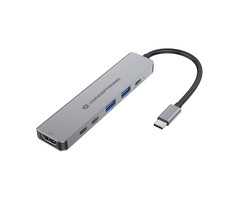 Conceptronic Conceptronic DONN33G laptop dock & poortreplicator Bedraad USB 3.2 Gen 1 (3.1 Gen 1) Type-C Zilver