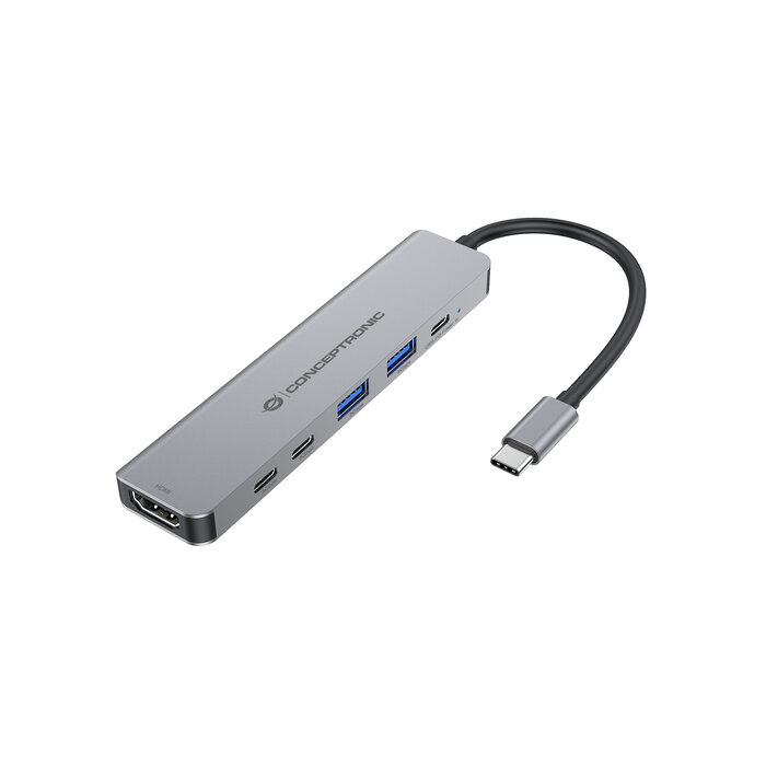 Conceptronic Conceptronic DONN33G laptop dock & poortreplicator Bedraad USB 3.2 Gen 1 (3.1 Gen 1) Type-C Zilver