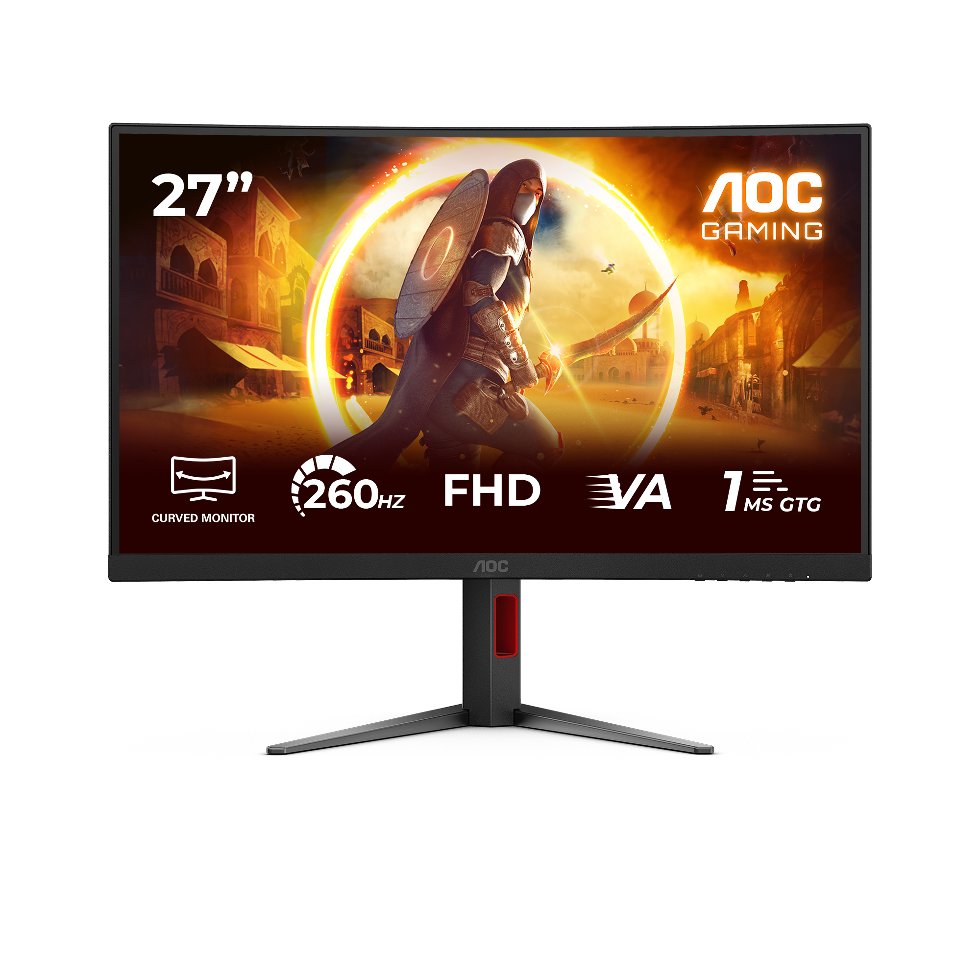 AOC AOC G4 C27G4Z2 computer monitor 68,6 cm (27") 1920 x 1080 Pixels Full HD LCD Zwart, Rood
