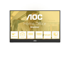 AOC AOC 16T20E2 Draagbare televisie en monitoor Draagbare monitor Zwart 39,6 cm (15.6") LED 1920 x 1080 Pixels