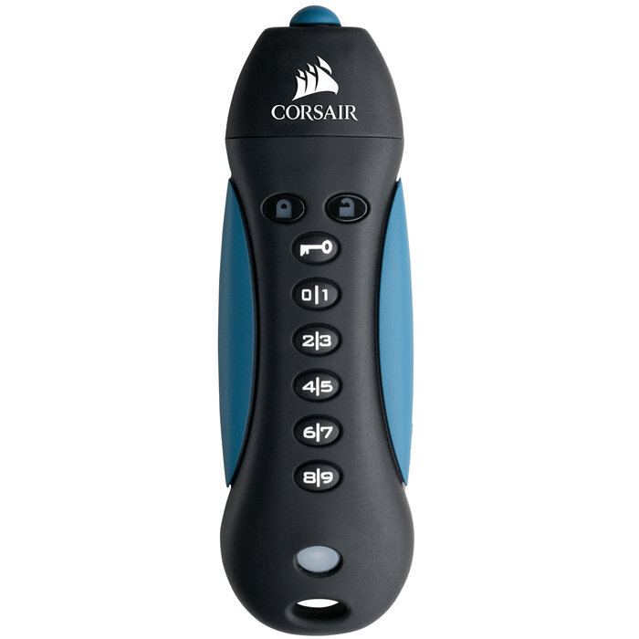 Corsair Corsair Padlock 3 64GB USB flash drive USB Type-A 3.2 Gen 1 (3.1 Gen 1) Zwart, Blauw