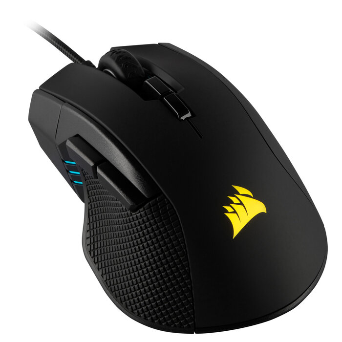 Corsair Corsair IRONCLAW RGB muis Gamen Rechtshandig USB Type-A 18000 DPI