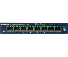 Netgear NETGEAR ProSAFE Unmanaged Switch - GS108GE - Desktop - 8 Gigabit Ethernet poorten 10/100/1000 Mbps