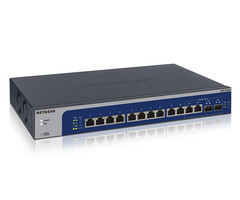 Netgear NETGEAR XS512EM Managed L2 10G Ethernet (100/1000/10000) 1U Blauw, Grijs