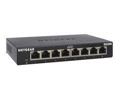 Netgear NETGEAR GS308-300PES netwerk-switch Unmanaged L2 Gigabit Ethernet (10/100/1000) Zwart