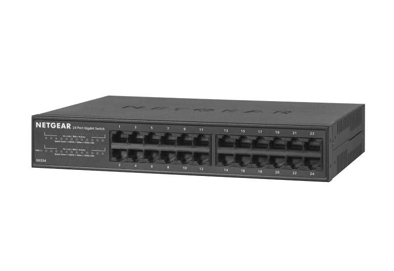 Netgear NETGEAR GS324 Unmanaged Gigabit Ethernet (10/100/1000) Zwart